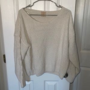 Cropped cream sweater